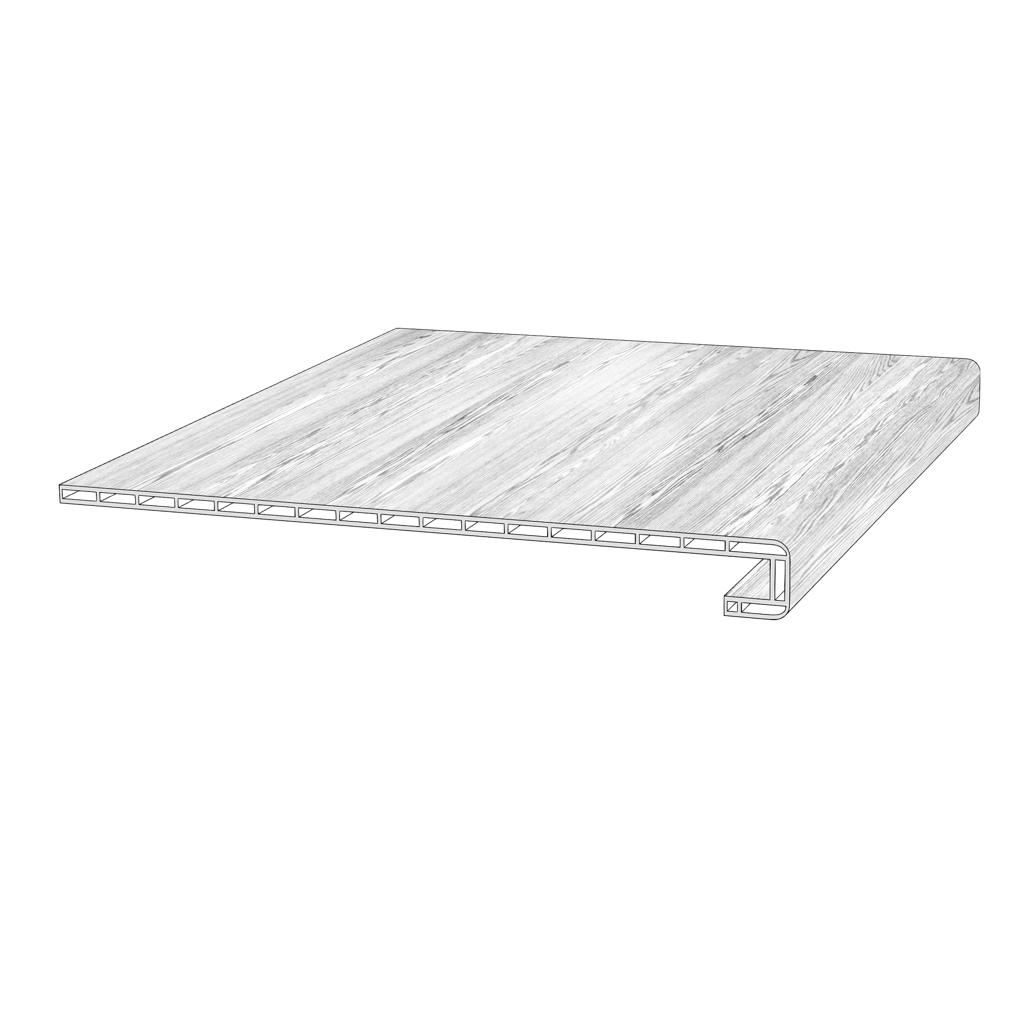 Square Nose Stair Tread